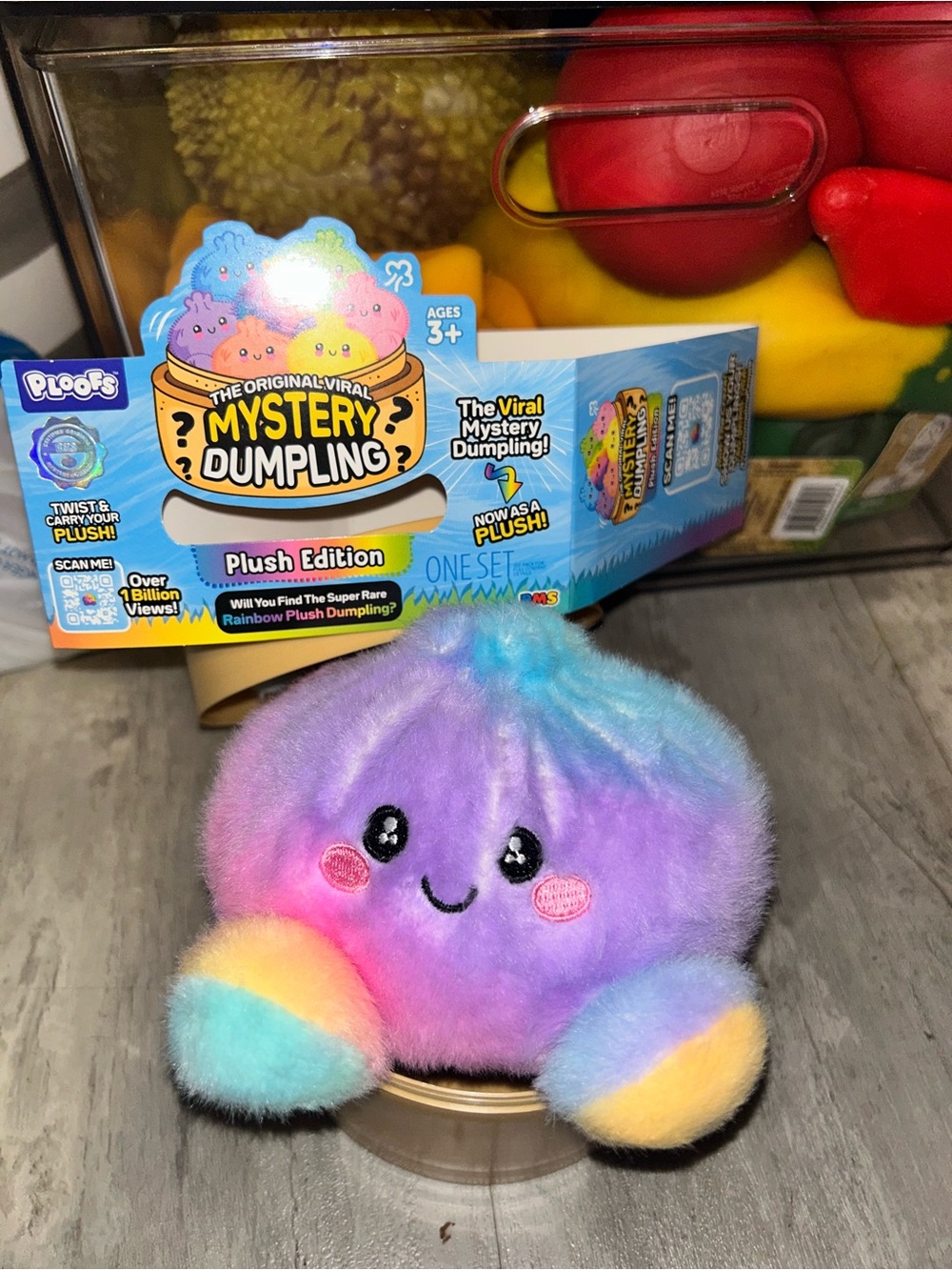 Rms rare plush Mystery Dumpling Toy - Rainbow Plush Edition NEW